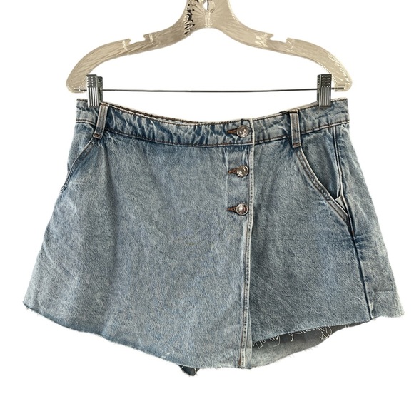 Zara denim wrap skort skirt - Picture 1 of 5